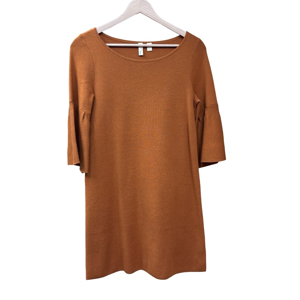 MOTH BY ANTHROPOPLOGIE SWEATER DRESS/TUNIC RUST BELL SLEEVE Sz XS